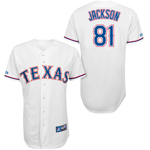 Luke Jackson #81 Youth Baseball Jersey-Texas Rangers Authentic Home White Cool Base MLB Jersey